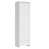 Black Red White BRW KASPIAN zárt polcosszekrény fehér/matt fehér