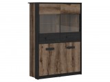 Black Red White BRW Kassel vitrin 100 cm (REG2D2W)