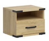 Black Red White BRW Lara éjjeliszekrény