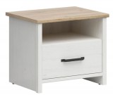 Black Red White BRW LOKSA éjjeliszekrény - KOM1S