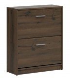 Black Red White BRW NEPO PLUS alacsony cipősszekrény - nemes tölgy (SFB2K2)