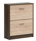 Black Red White BRW NEPO PLUS alacsony cipősszekrény - nemes tölgy/sonoma (SFB2K2)