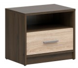 Black Red White BRW NEPO PLUS éjjeli szekrény - nemes tölgy/sonoma (KOM1S)