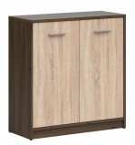 Black Red White BRW NEPO PLUS két ajtós komód - nemes tölgy/sonoma (KOM2D)