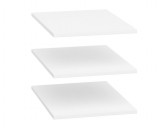 Black Red White BRW NEPO PLUS kiegészítő polc gardrobszekrénybe 3 db - fehér (SZF3D2S)