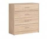 Black Red White BRW NEPO PLUS komód - sonoma (KOM4S)