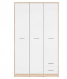 Black Red White BRW NEPO PLUS szekrény - sonoma tölgy/fehér (SZF3D2S)