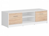 Black Red White BRW NEPO PLUS tv szekrény - fehér/sonoma tölgy (RTV2D)