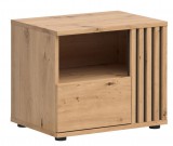 Black Red White BRW VABRES éjjeliszekrény (jobb) - KOM1S/P - artisan tölgy/fekete