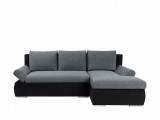Black Red White Fame Lux 2DL jobbos sarokkanapé - szürke/fekete
