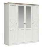 Black Red White Frija négyajtós gardróbszekrény -SZF2D2M