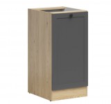 Black Red White JUNONA LINE - D1D/40/82_P - Alsószekrény elem, jobbos (bernstein tölgy/grafit)