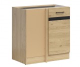 Black Red White JUNONA LINE - DNW/100/82_L - Alsó sarokelem, balos (bernstein tölgy/wenge)