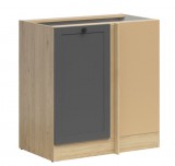 Black Red White JUNONA LINE - DNW/100/82_P - Alsó sarokelem, jobbos (bernstein tölgy/grafit)