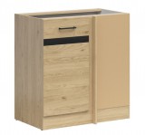 Black Red White JUNONA LINE - DNW/100/82_P - Alsó sarokelem, jobbos (bernstein tölgy/wenge)