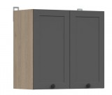 Black Red White JUNONA LINE - G2D/60/57 - Felsőszekrény elem (bernstein tölgy/grafit)