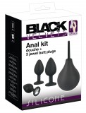 Black Velvets - anál plug szett (4 részes) - fekete
