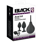 Black Velvets Black Velvet - anál plug szett (4 részes) - fekete