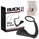 Black Velvets Black Velvet análujj péniszgyűrűvel (fekete)