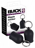Black Velvets Black Velvet - fém gyűrűs bimbószívó (fekete)