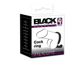 Black Velvets Black Velvet péniszgyűrű gátstimulálóval (fekete)