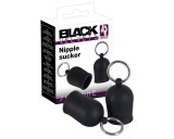 Black Velvets - fém gyűrűs bimbószívó (fekete)