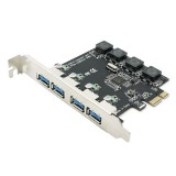 BlackBird 4x USB 3.0 bővítő kártya PCI-E (BH1295) (BH1295) - Bővítő kártyák