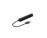 BlackBird BH1304 USB 2.0, 4 port Fekete USB Hub