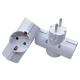 BlackBird BH1619 Hálózati Dugalj 3 aljzatos elosztó - Fehér (BH1619)