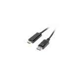 BLACKBIRD Kábel Displayport 1.1 male to HDMI-A male passzív 2m, Fekete (BH1308)