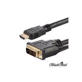 BlackBird Kábel HDMI male to DVI 24+1 male kétirányú, 2m (BH1260)