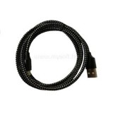 BlackBird Micro USB Adatkábel 2m, Fekete 2A (Extra erős anyagból) (BH166_BLACK)