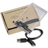 BlackBird SATA Ház 2.5" USB3.0 Transparent BH1506