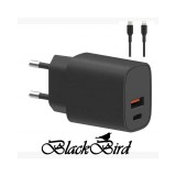 BlackBird T131 Hálózati Adapter + Lightning kábel 1m Black BH1659