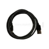 BlackBird Type-C USB Adatkábel 2m, Fekete 2A (Extra erős anyagból) (BH804_BLACK)