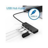 BlackBird USB 2.0 HUB 4 Portos (BH1304)