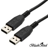 BlackBird USB-A hosszabító kábel 10m fekete (BH1242) (BH1242) - USB hosszabbító