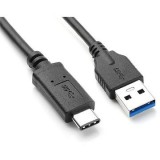 BlackBird USB-A - USB-C kábel 1m fekete (BH1312) (BH1312) - Adatkábel