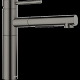 Blanco ALTA-S II csaptelep zuhanyváltós fejjel satin dark steel HD 527555