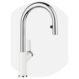 BLANCO CARENA-S VARIO Kihúzható Zuhanyfejes Csaptelep Fehér