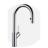 BLANCO CARENA-S VARIO Kihúzható Zuhanyfejes Csaptelep Króm