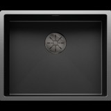 Blanco CLARON 500-U Dark Steel aláépíthető rozsdamentes acél mosogató 540x440x190 527834