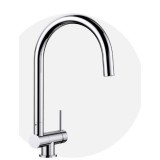 BLANCO CORESSA-F Ablak Elé Szerelhető Csaptelep, Jobbos Karral, Króm