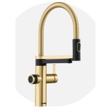 BLANCO EVOL-S PRO Filter Zuhanyváltós Csaptelep Satin Gold-Arany