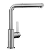 BLANCO LANORA-S Csaptelep Kihúzható Fejjel, Szálcsiszolt Acél