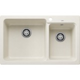 BLANCO NAYA 8 Kétmedencés Gránit Mosogató Medence Törtfehér