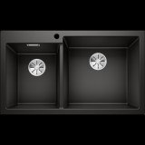 Blanco PLEON 9 mosogatótálca fekete két medencés gránit 525958