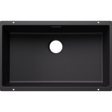 Blanco SUBLINE 700-U aláépíthető gránit mosogató fekete lefolyó nélkül 527802
