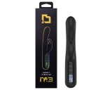 BLAQ - digitális, nyuszis csiklókaros vibrátor (fekete)