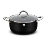 Blaumann BL-4090 Cerastone Kerámia edény Üveg Fedővel 20x9cm 2,8L - Bronz (BL-4090)